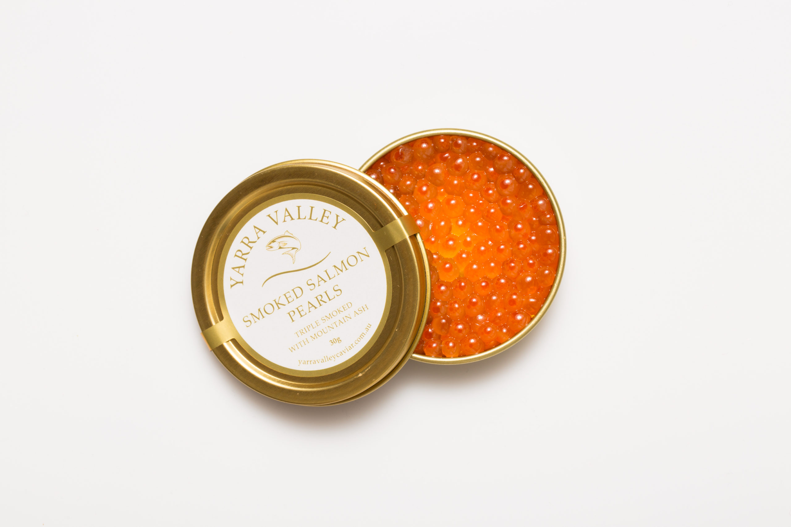 Caviar - Smoked Salmon Pearls - 30g tin - Yarra Valley Caviar